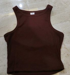 brown crop top xs street style store