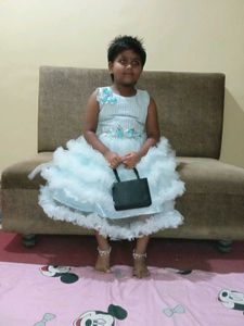 Cute Baby  Girls Blue Dress