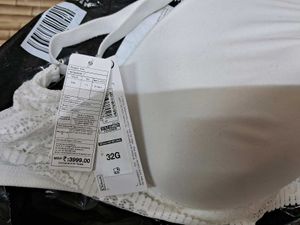 White Padded Lace Bra