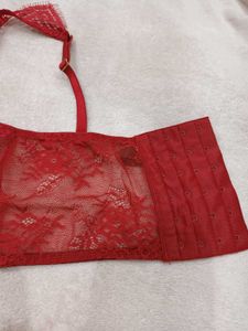 Red Lace Bra Top