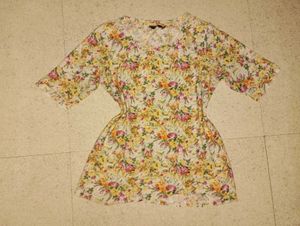 Floral Smocked Peplum Top