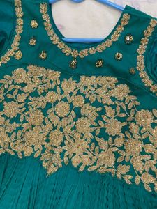Beautiful Teal Anarkali Gown
