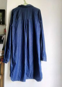 Classic Blue Denim Shirt Dress