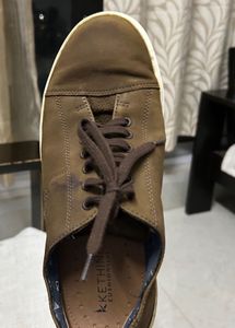 FREE DELIVERY Stylish Brown Leather Sneakers