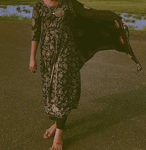 Black kurta set