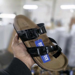 BIRKENSTOCK GLOSSY SANDALS