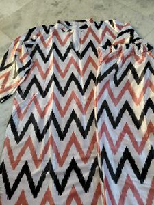 Chevron Print Cotton Kurta