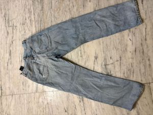 zara Women's Ripped Light Wash Jeans