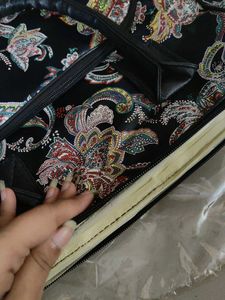 Big Size Embroidered Handbag New With Tag
