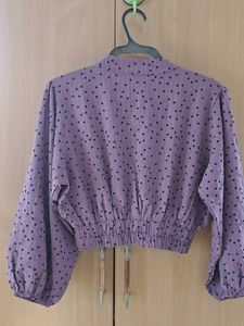 Polka Dot Crop Top