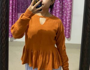 Peplum Knit Top