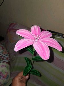 Pink Pipe Cleaner Lily