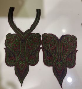 Embellished Lace Collar Applique