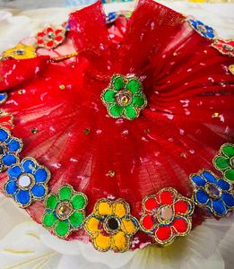 Laddu Gopal Fancy Dress Fabric Net