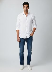 White Button-Down Shirt