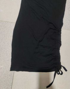 Black Ruched Mini Dress...this is stratuble