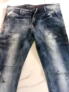 Men's Distressed Blue Jeansus Fashion jeans