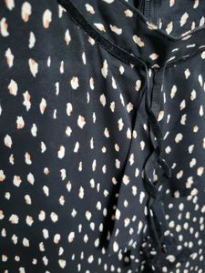 Black &amp; White Polka Dot Dress