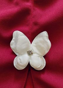 brand new Maroon Top with Butterfly Embellishments