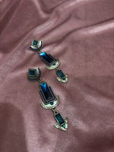 💙 Vintage Sapphire Statement Earrings 💙