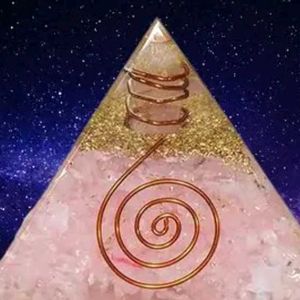 🔺Rose Quartz Orgone Pyramid