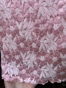 Pink Lace Straight Skirt