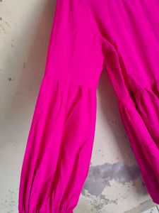 Vibrant Pink Tiered dress