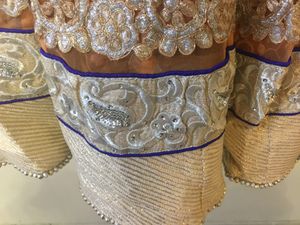 Peach Heavy Embroidered Lehenga Set