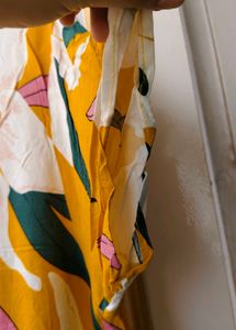 Vibrant Floral Print Midi Dress