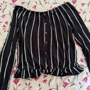 Striped Off-Shoulder Top