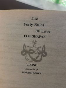 The Forty Rules of Love by Elif Shafak