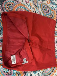Vibrant Red Mini Skirt