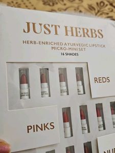Just Herbs Lipstick Set - 16 Shades