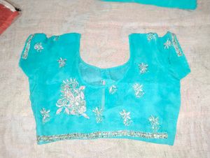 Ethnic Blue Saaree