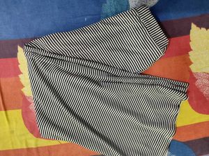 Striped Full Flared Trouser