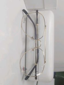 Aviator Style Eyeglasses with Gold Frame