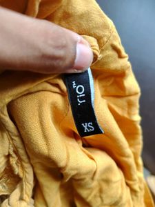 Mustard Yellow Peplum Top