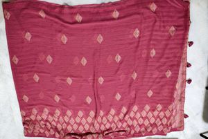 Maroon Diamond Print Saree