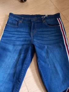Bradstreet 39 Size Jeans With Side Strap Lines