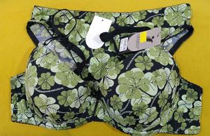 312 -- uplift Clover Print Bra & Panty Set
