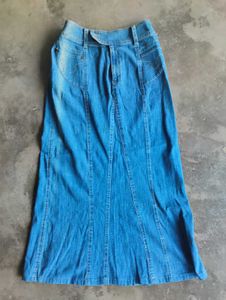 Faded Blue Mermaid Denim Skirt
