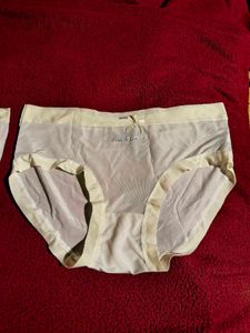 Sheer Lace Trim Briefs