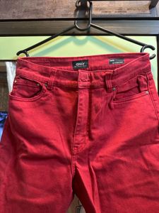Only Women Regular Mid Rise Rust Jeans