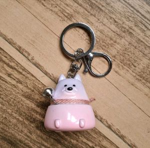 Cute Dog Keychain with Bell