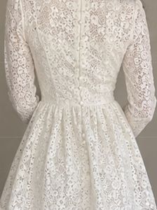 Chic Lace Long Sleeve Mini Dress