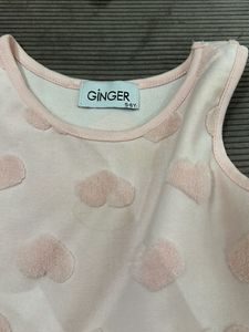 Cute Pink Heart Tulle Dress