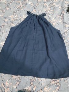 Elegant Black Halter Top