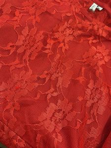 Red Lace Blouse