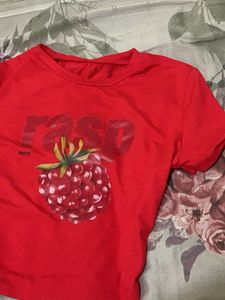 Red Berry Graphic T-Shirt