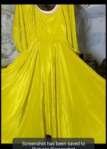 Vibrant Yellow Anarkali Gown